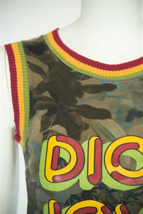 Christian Dior By John Galliano Love Rasta Mania Tank Top.